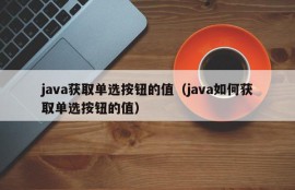java获取单选按钮的值（java如何获取单选按钮的值）